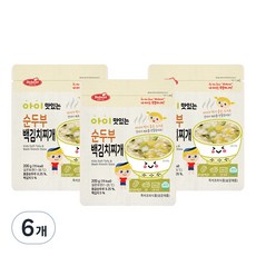 베베스트 아이 맛있는 순두부 백김치찌개 200g, 6개
