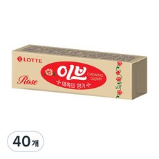 롯데 이브로즈 껌, 26g, 40개