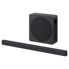 TCL 3.1.2채널 돌비 애트모스 무선 서브우퍼 사운드바, 블랙, A65K