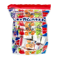 MARUKAWA 丸川 綜合水果口味口香糖, 50小盒入, 經典水果香, 五種綜合口味, 325g, 1袋