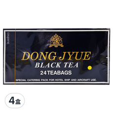 DONG JYUE 東爵好茶 商用免濾冰紅茶茶包, 阿薩姆紅茶 24茶包, 25g, 24包, 4盒