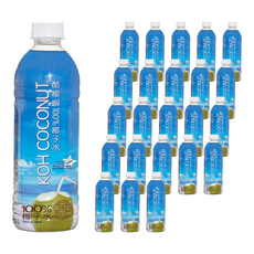 KOH COCONUT 酷椰嶼 100% 椰子水，100%新鮮椰子製成，非濃縮還原果汁，自然解渴, 500ml, 24瓶