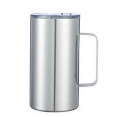 워터하마 비비드 텀블러 머그컵 710ml, 실버, 1개