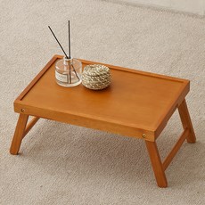 Jo Eunsang 橡膠木床托盤, 棕色