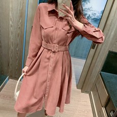 페이퍼먼츠 봄 여름 가을 정장 레이스 미디 원피스 6089