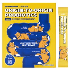  페스룸 고양이 오리진 투 오리진 프로바이오틱스 60g, 1개, 소화기능 개선 