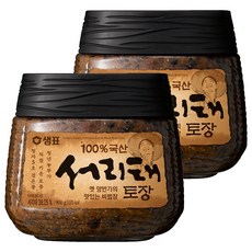 샘표 국산 서리태 토장, 2개, 900g
