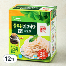 풀무원 지구식단 얇은 두유면, 150g, 12개