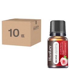HANKEY 韩纪 香薰精油 10入, 玫瑰香 10ml 植物精油, 10瓶