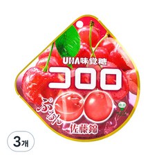 유하미카쿠토 코로로 체리 젤리, 3개, 40g