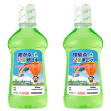 Day and Night 德恩奈 兒童漱口水 蘋果, 500ml, 2瓶