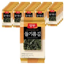 양반 들기름김 식탁, 4g, 80개