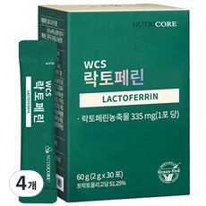 뉴트리코어 WCS 락토페린 30p, 60g, 4개