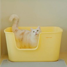 소심한호랑이 고양이 특대형 화장실, 옐로우