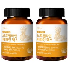 밸런스궁합 브로멜라인 파파인 맥스 파인애플 36g, 2개, 60정