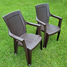 투에이산업 라탄 팔걸이 의자 2p
