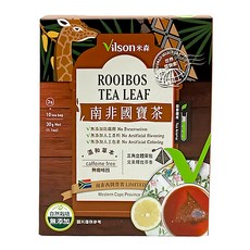 Vilson 米森 南非國寶茶, 無咖啡因, 自然栽培, 三角立體茶包, 3g, 10包, 1盒