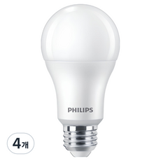 필립스 LED 벌브 12.2W 9290037943, 전구색, 4개