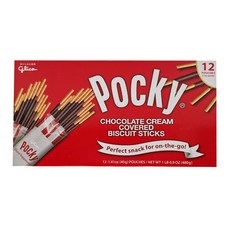 glico 格力高 Pocky 百奇 巧克力棒, 12包Set, 完美零食, 40g, 1盒