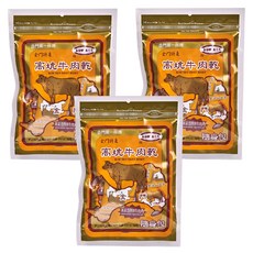 高坑 高粱酒原味牛肉角, 160g, 3袋