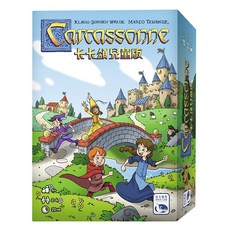 HANS IM GLUCK 卡卡頌兒童版 Carcassonne Junior，經典桌遊簡化版，幼兒桌遊，親子互動，增進觀察力，訓練反應能力, 1盒