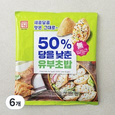 한성기업 50% 당을 낮춘 유부초밥, 320g, 6개