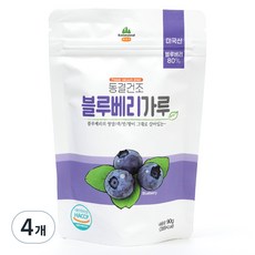산마을 동결건조 블루베리가루, 90g, 4개