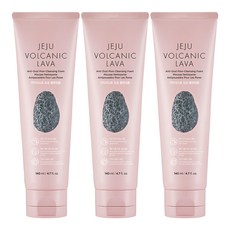 더페이스샵 제주 화산토 안티더스트 모공 클렌징 폼, 140ml, 3개