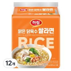 하림 맑은 닭육수 쌀라면 112g