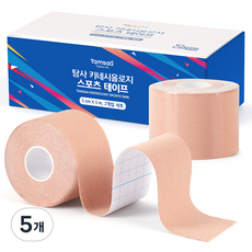 탐사 키네시올로지 스포츠 테이프 5cm*5m, 5개, 2개입