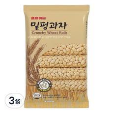 逢國食品 韓國 蜜糖麥香餅,110g,3袋入 - 韓國傳統風味點心，酥脆口感，獨立包裝, 3袋