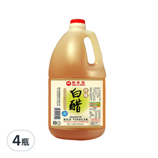 萬家香 珍釀白醋 100%純釀造, 絕不使用冰醋酸, 不添加人工調味料, 3.75L, 4瓶