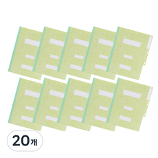 PP 청천화일 HC0087 A4, 녹색, 20개