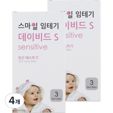 스마일랩 데이비드 S 임신테스트기, 3개입, 4개