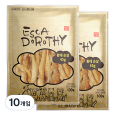 에스카도로시 강아지 수제간식, 황태순살, 45g, 10개입