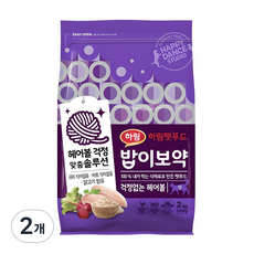 하림펫푸드밥이보약 고양이 기능성 사료, 헤어볼, 2kg, 2개