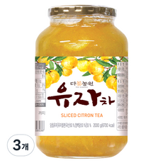 다농원 유자차, 2kg, 1개입, 3개, 2kg