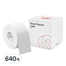 님봇 라벨프린터 B21 / B1 전용 라벨지 화이트 40 x 20 mm, 320칸, 2개 320칸, 2개