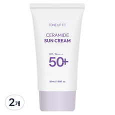 참존 톤업핏 세라마이드 선크림 SPF 50+ PA++++, 50ml, 2개