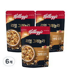 리얼 그래놀라 크런치오트, 6개, 400g