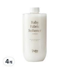 퓨토하우즈 고농축 아기 섬유유연제 어도러블향, 980ml, 4개