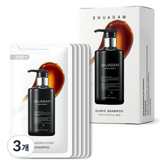 수아담 클리닉 샴푸 여행용 파우치 5p, 3개, 50ml