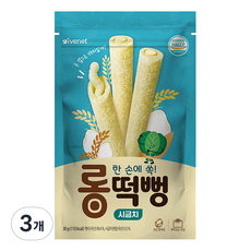 아이배냇 롱떡뻥 시금치, 시금치맛, 30g, 3개