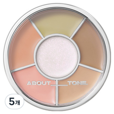 AboutTone 設計多色眼影盤 6.5g, 01 基礎, 5個