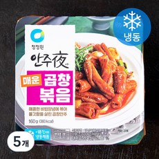 대상 안주야 매운곱창볶음 (냉동), 160g, 5개