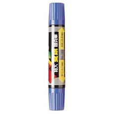 LIBERTY 利百代 特大雙頭麥克筆 NO.908 藍色, 雙頭設計, 粗細線條, 適用多種材質, 1個
