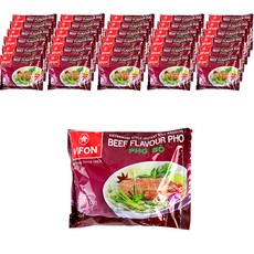 비폰 포보 베트남 쌀국수 즉석라면 소고기맛, 60g, 30개
