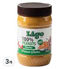 리고 땅콩버터 청키, 453g, 3개