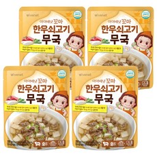아이배냇 꼬마 한우 쇠고기무국, 무국, 200g, 4개 200g, 4개