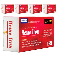 菁禾GENHAO 血紅素鐵軟膠囊 30粒 - 日本製造，女性設計，補充鐵質, 30顆, 5盒